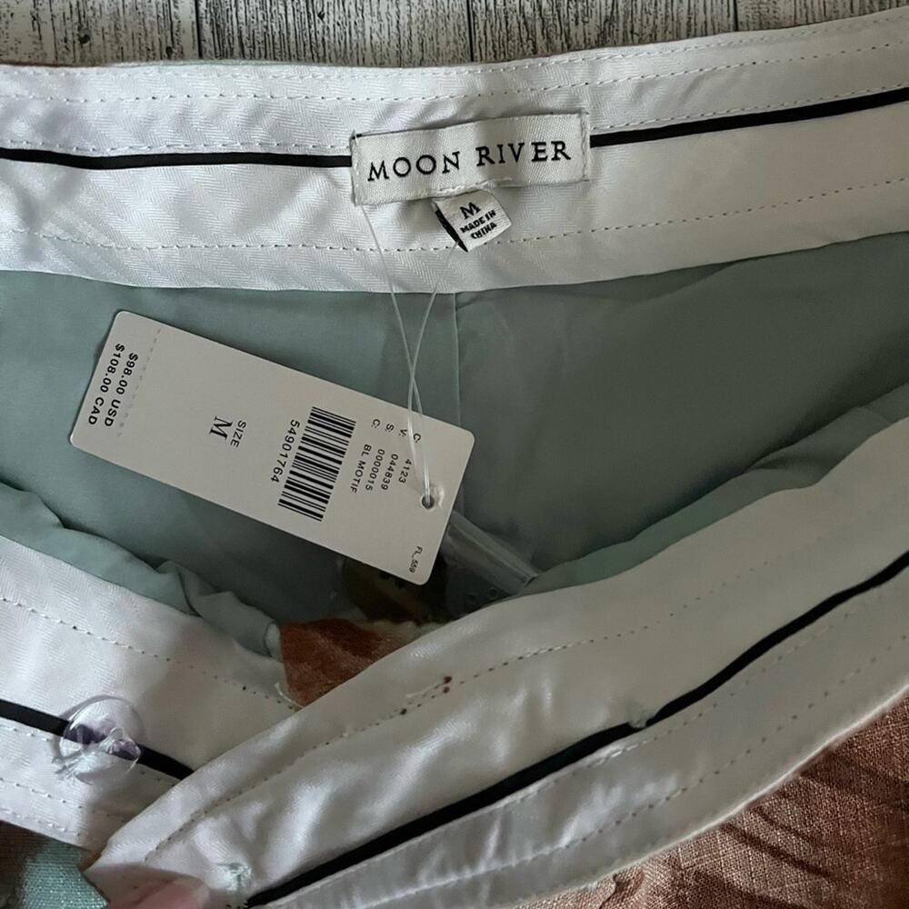 NWT Anthropologie Moon River Coastal Linen Wide Leg Camille Pants Size Medium - Picture 11 of 11